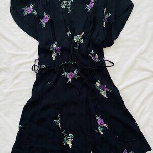 Black Reformation mini wrap dress - Small